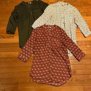 BONGO bundle of 3 blouses!